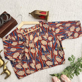 Vriksham Premium Floral Printed Readymade Blouse-Kalamkari Print-VS4526